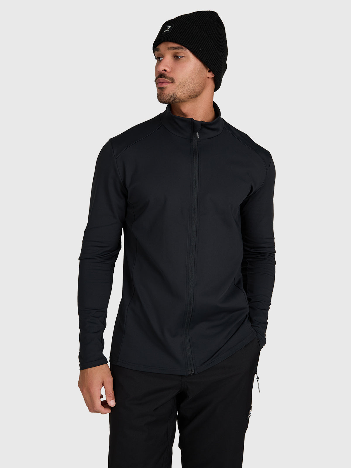 brunotti-mano-zip-snow-fleece-fleecejacke-herren-schwarz image 1