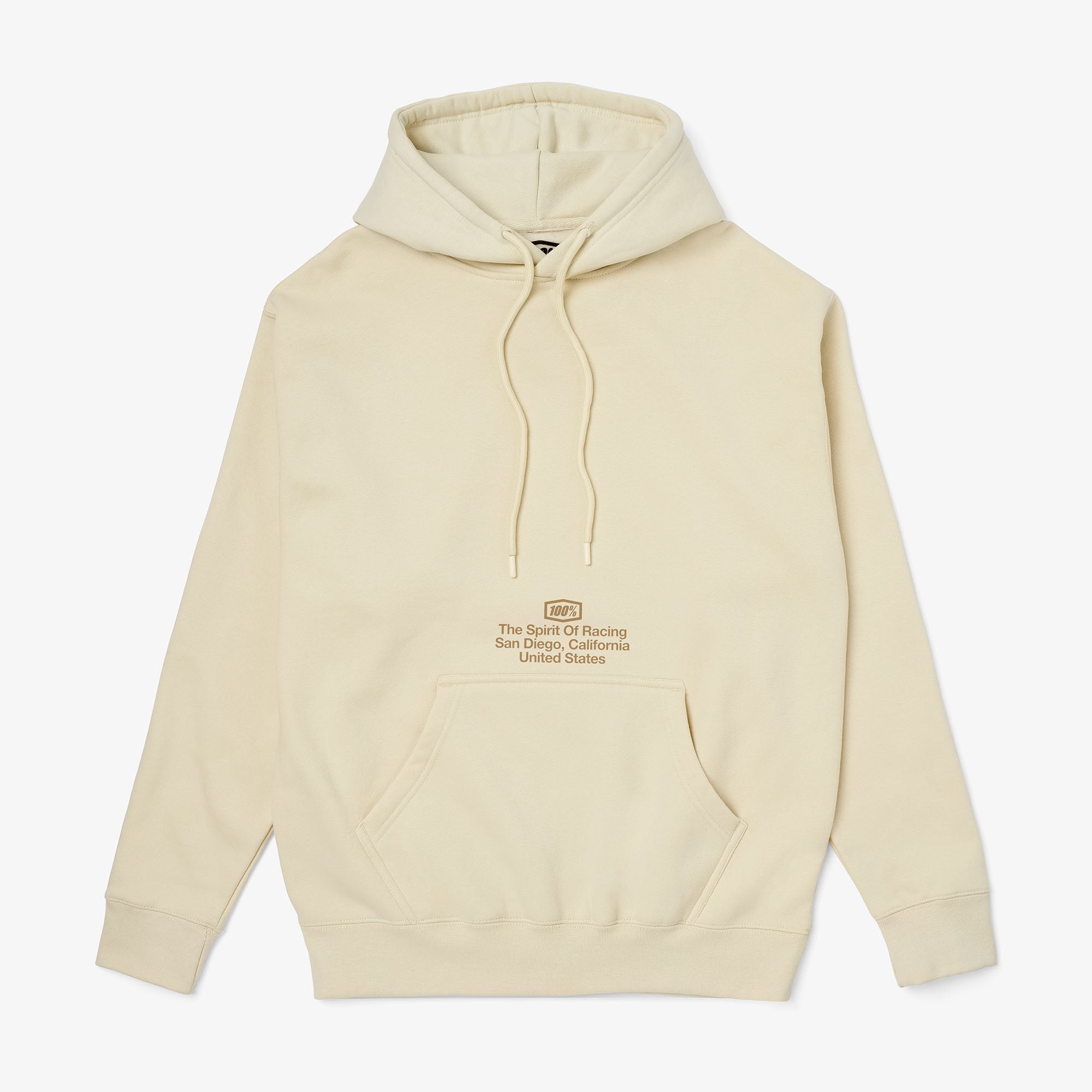100percent-vortex-hoodie-fleece-bone-gr-e-l-unisex image 1