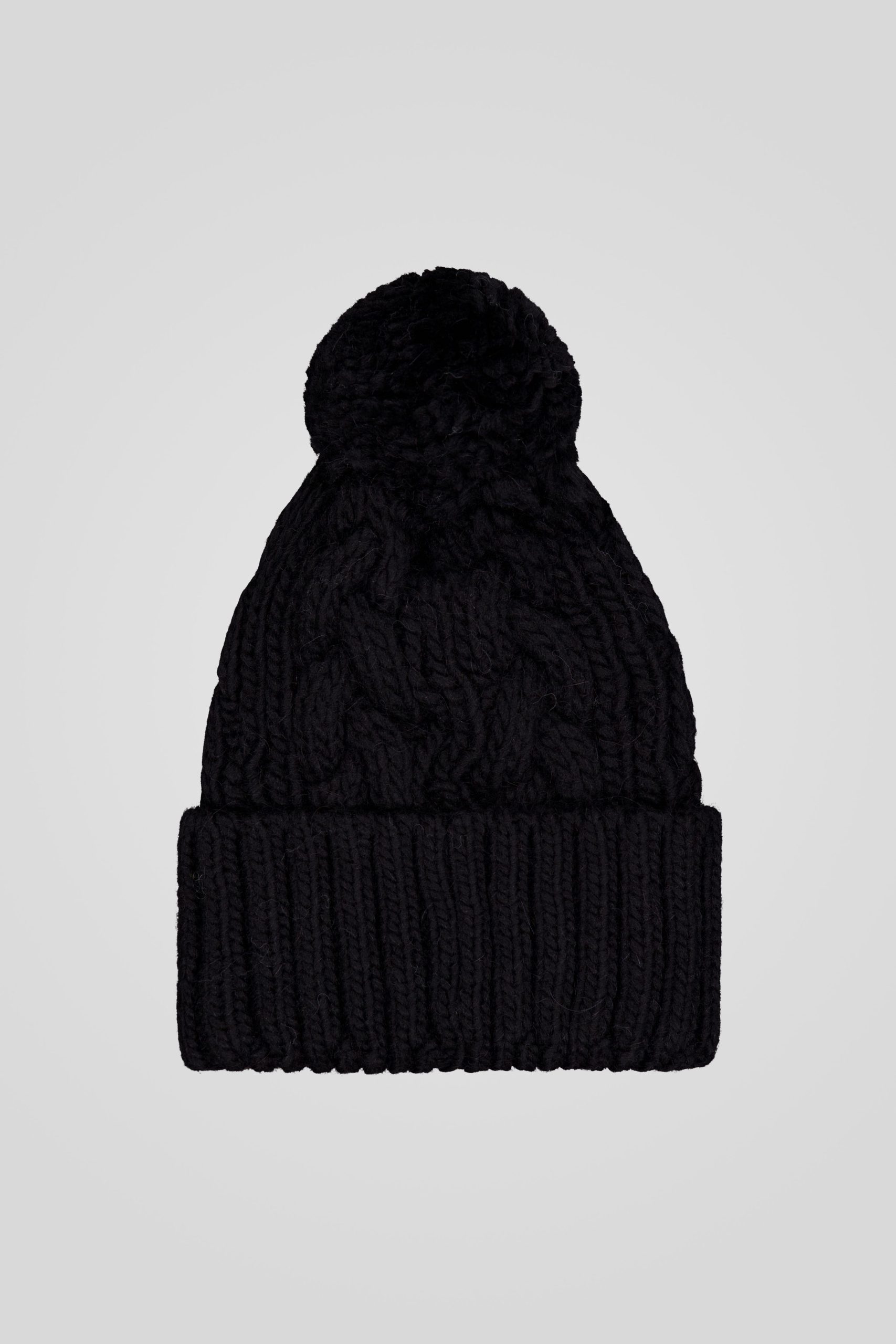 ciesse-m-tze-schwarz-mit-pompon-wolle-alpaka image 3