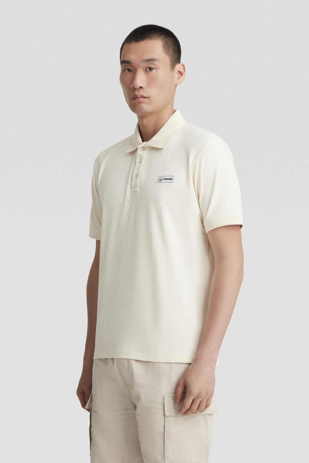 ciesse-outdoor-polo-beige-stretch-poloshirt-baumwolle image 2