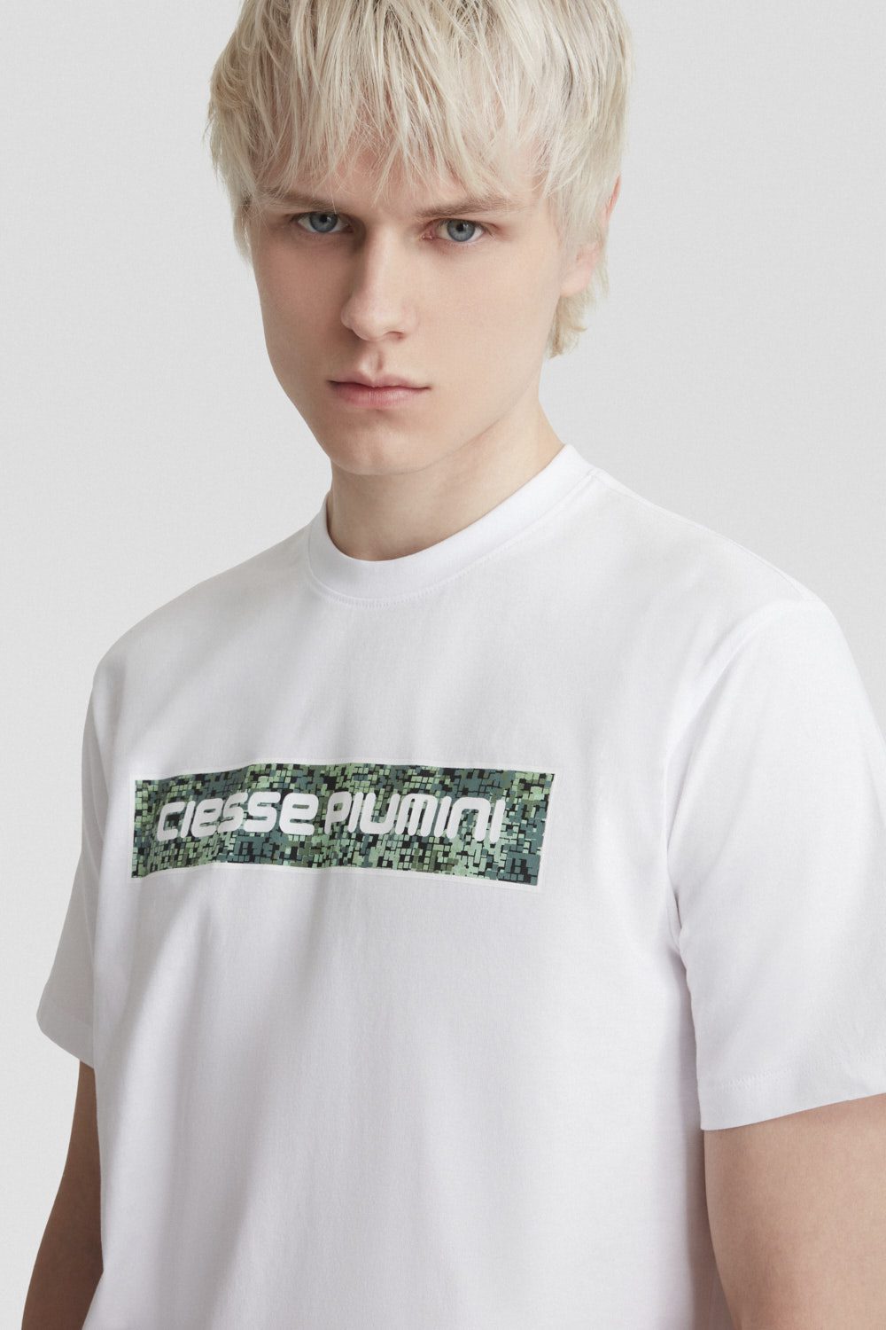 ciesse-t-shirt-rundhals-wei-baumwolle-mit-print image 6