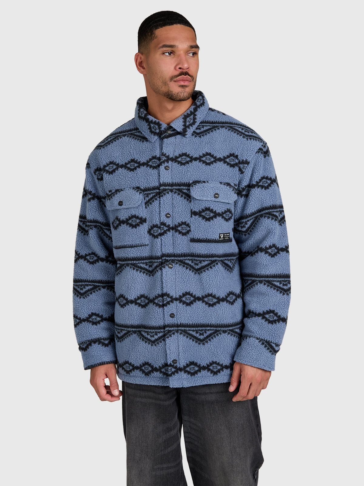 brunotti-kevionnet-fleecejacke-flint-stone-herren-loose-fit image 1