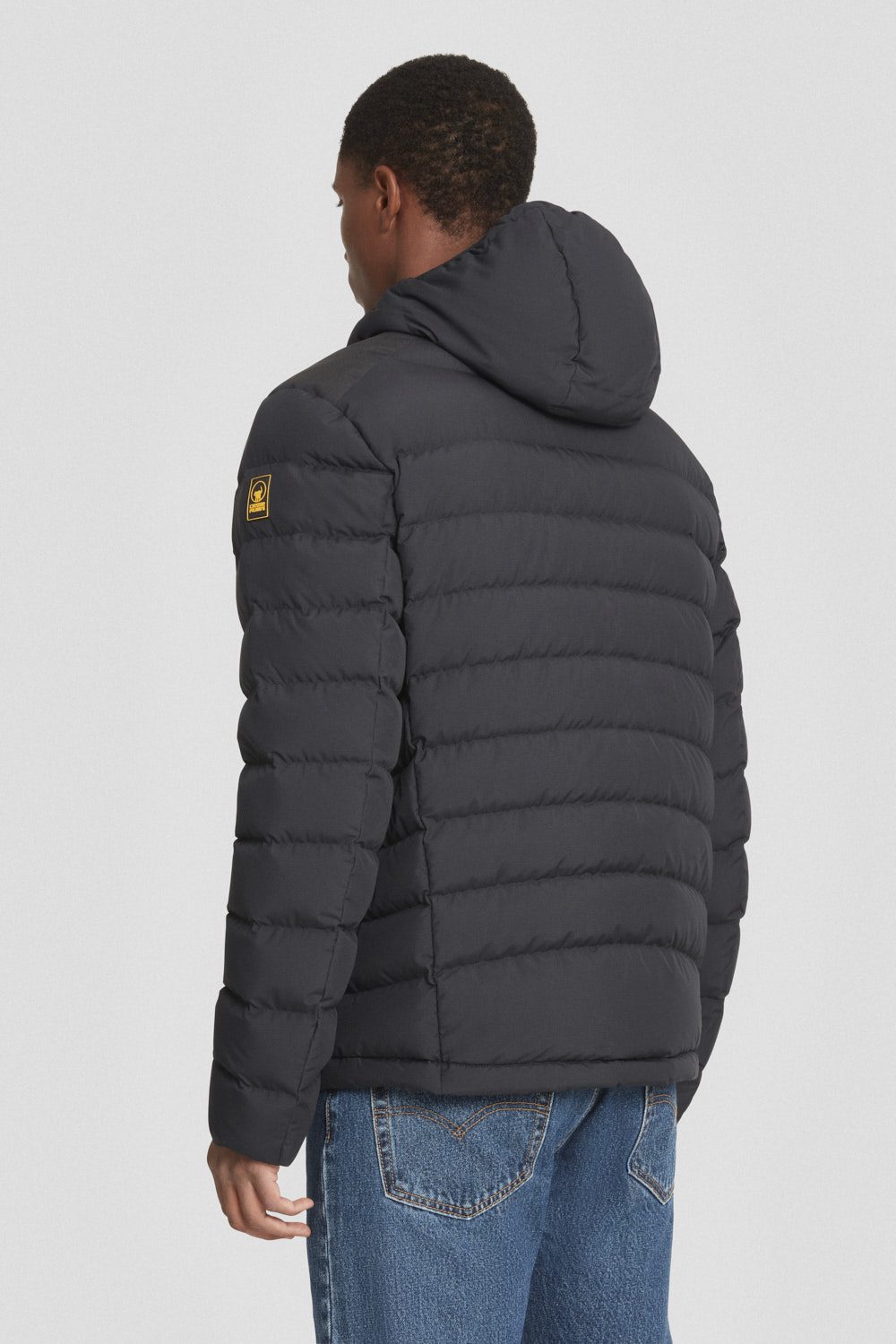 ciesse-daunenjacke-schwarz-kurz-mit-kapuze-90-10-dwr image 4