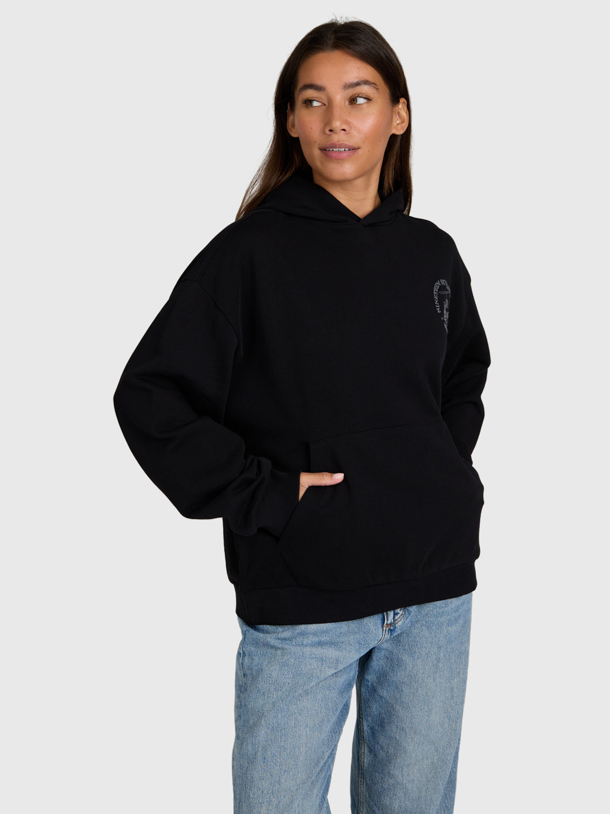 brunotti-sita-hoodie-damen-kapuzenpulli-schwarz-baumwolle image 4