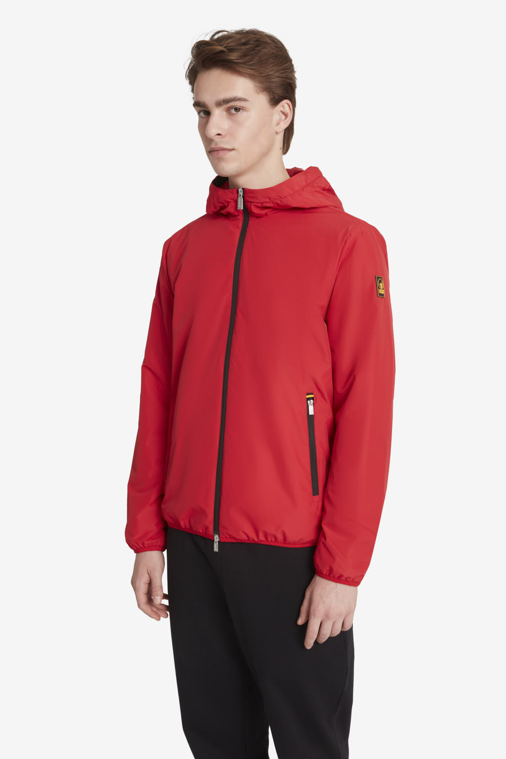 ciesse-outdoor-casper-bergangsjacke-herren-rot-kapuze image 2