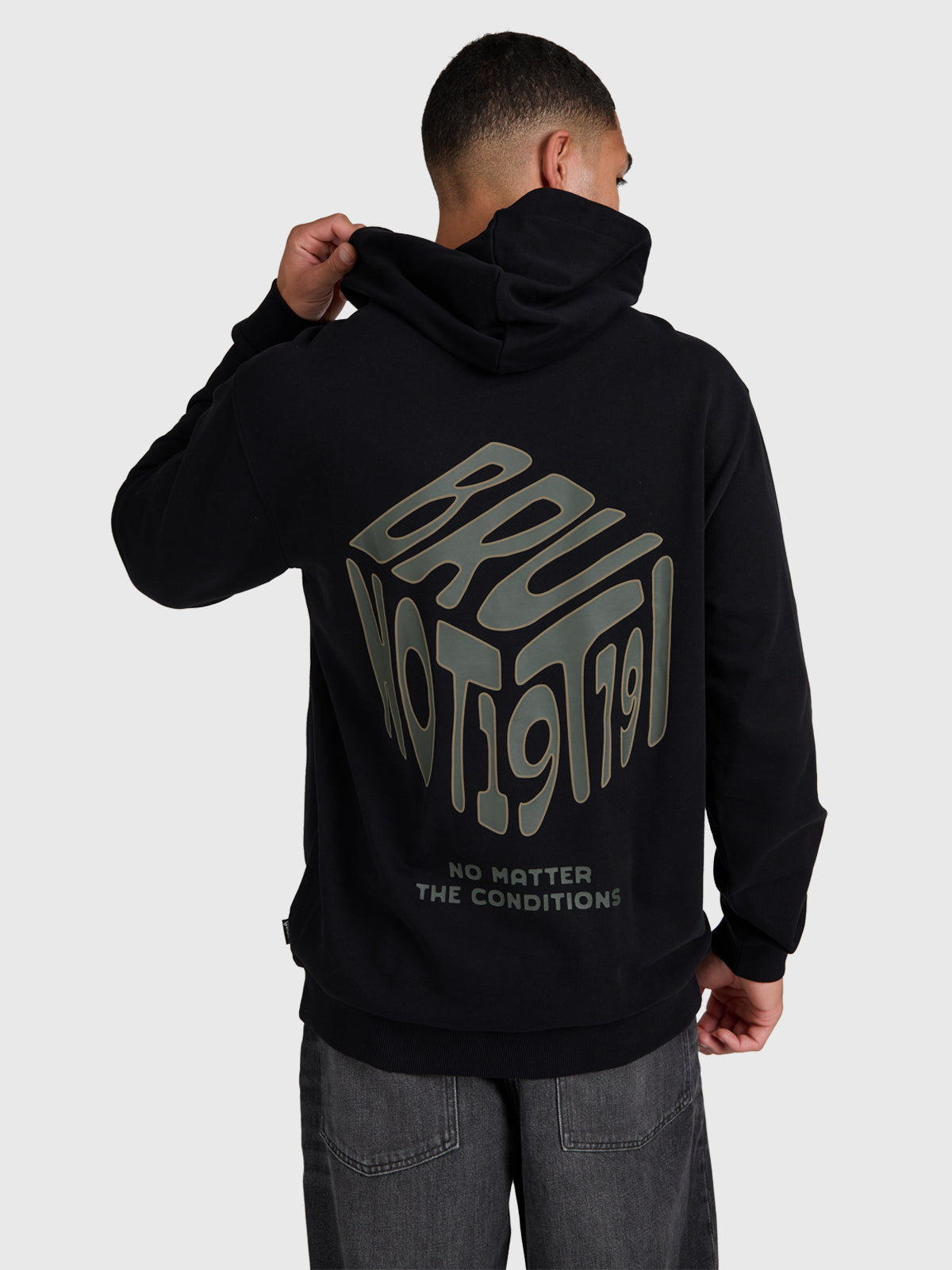 brunotti-mynne-herren-hoodie-schwarz-aus-baumwolle image 2