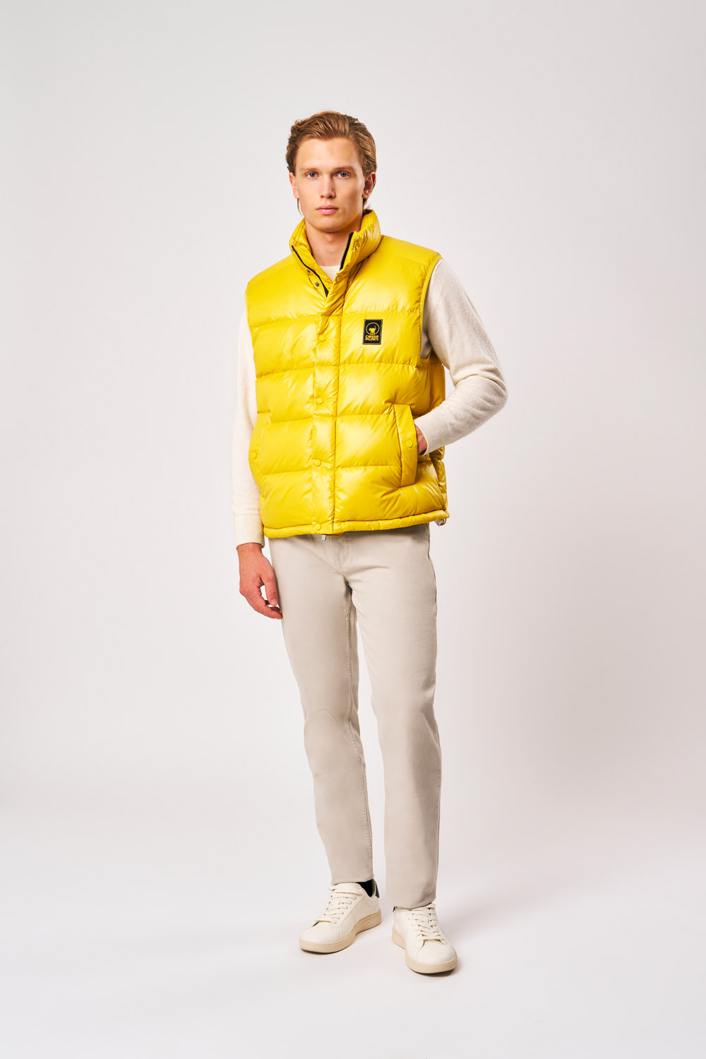 ciesse-outdoor-smain-daunenweste-gelb-herren-echt-daune image 1