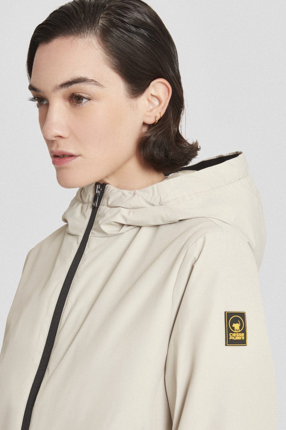 ciesse-outdoor-winterjacke-beige-mit-kapuze-gef-ttert image 3