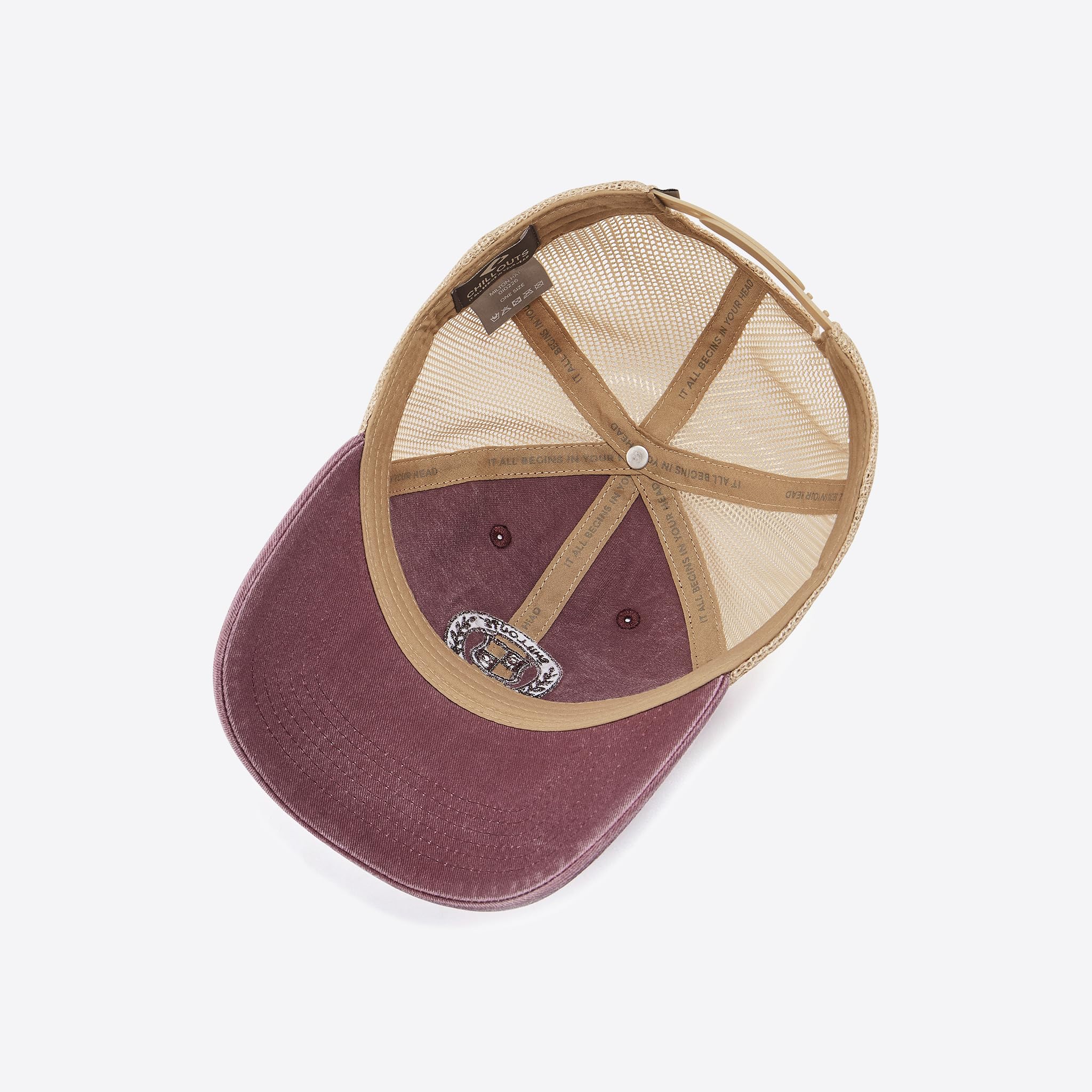 chillouts-milton-hat-baseballkappe-bordeaux-vintage image 5