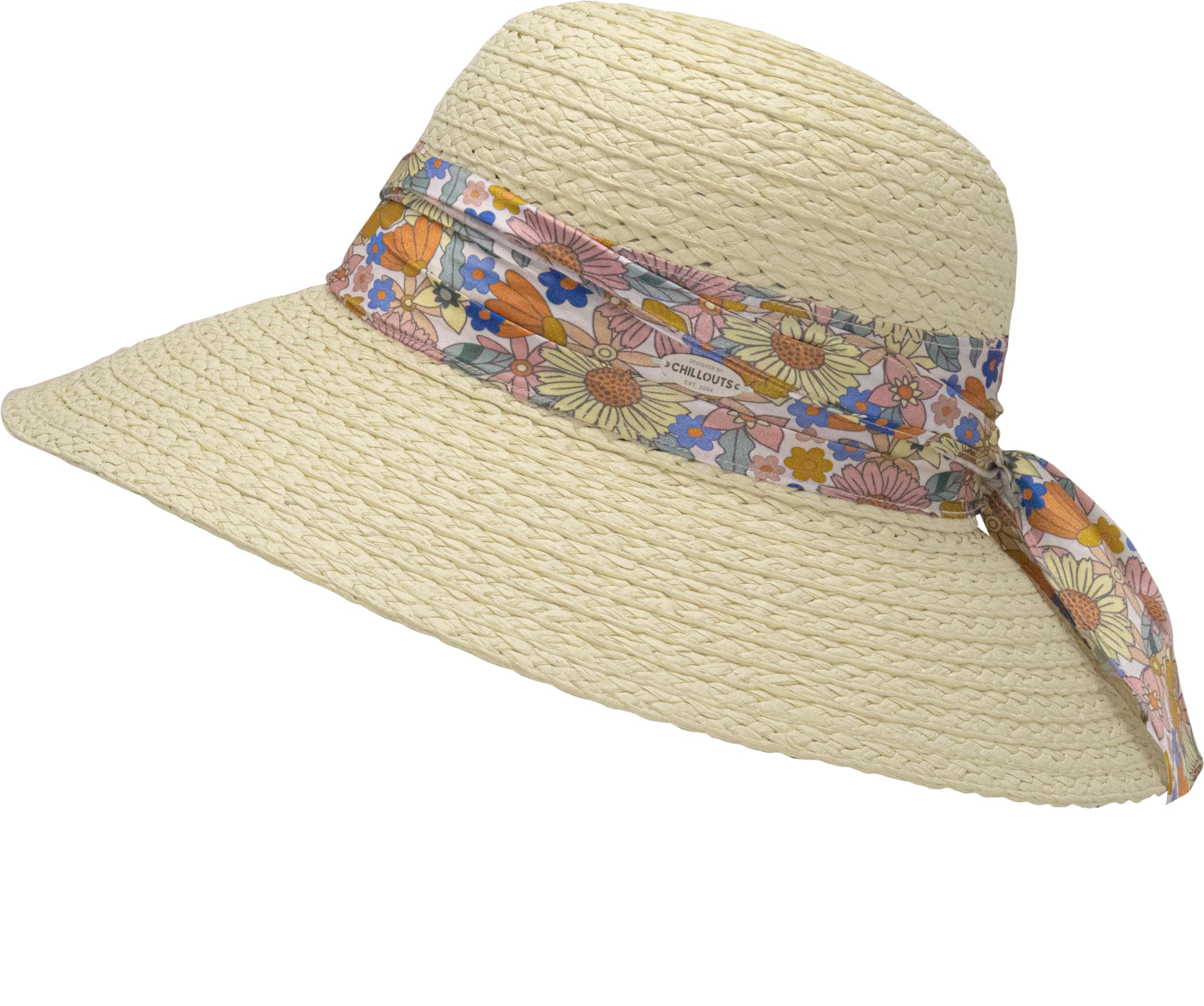 chillouts-kalamata-hat-sonnenhut-brown-s-m-blumenband image 4