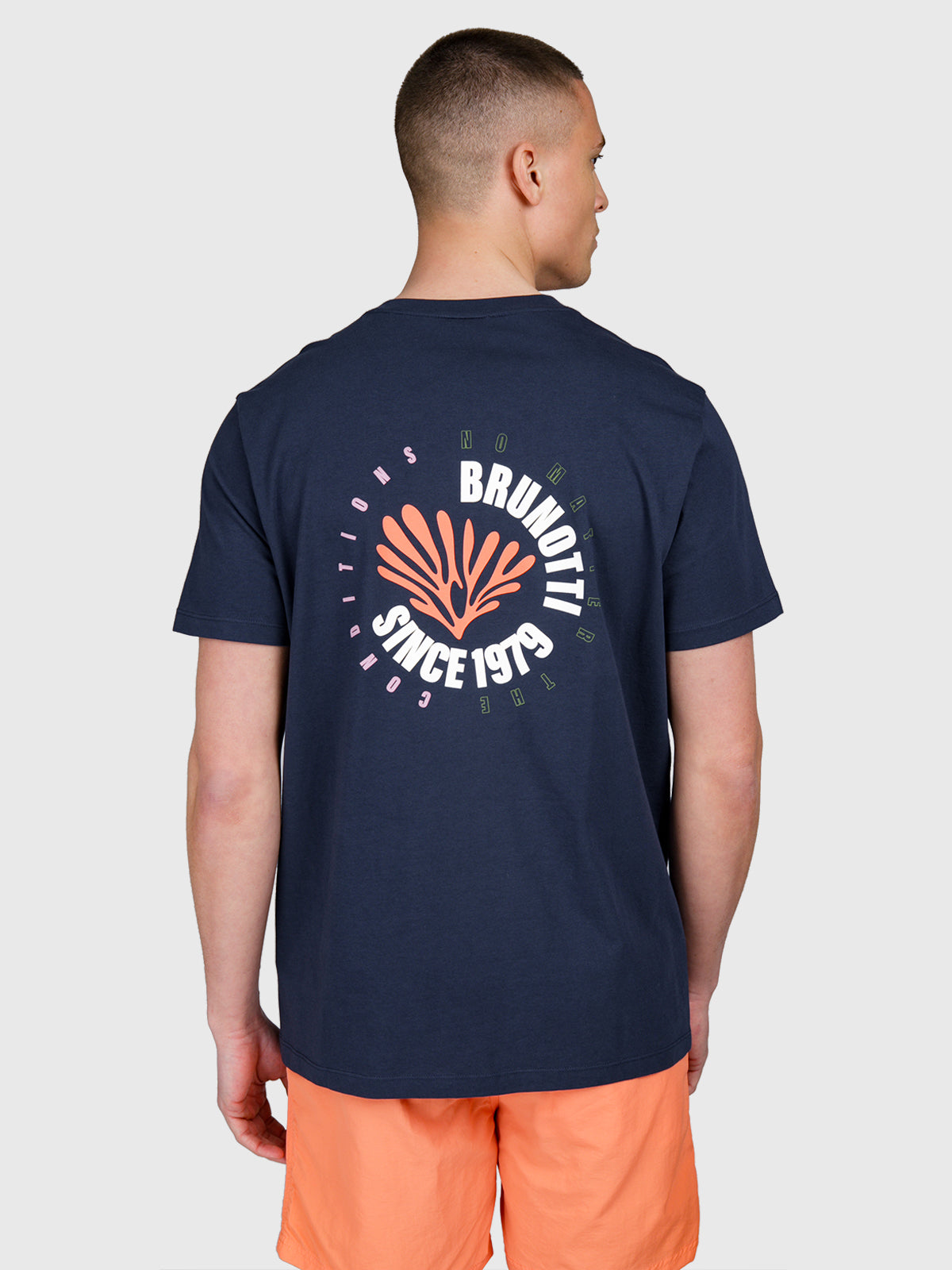 brunotti-craigly-herren-t-shirt-indigo-blue-print image 2