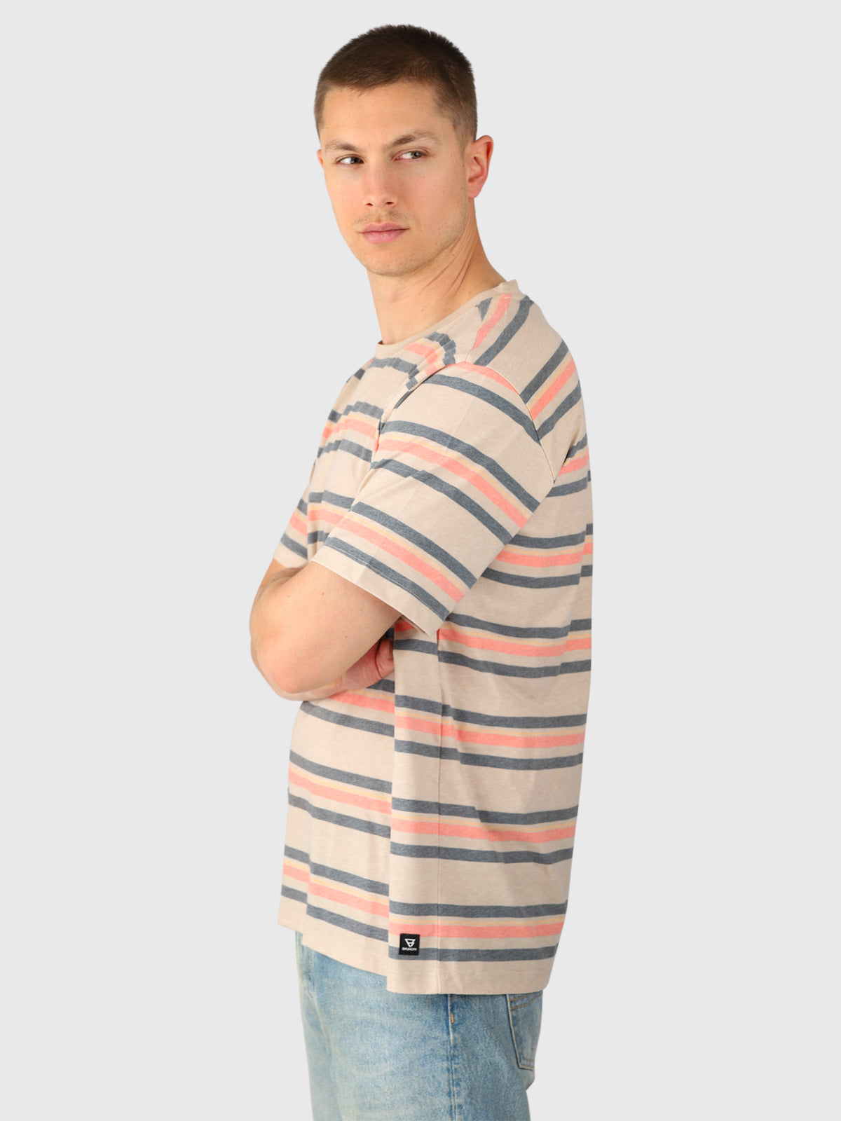 brunotti-gary-herren-t-shirt-ginger-streifenprint image 3