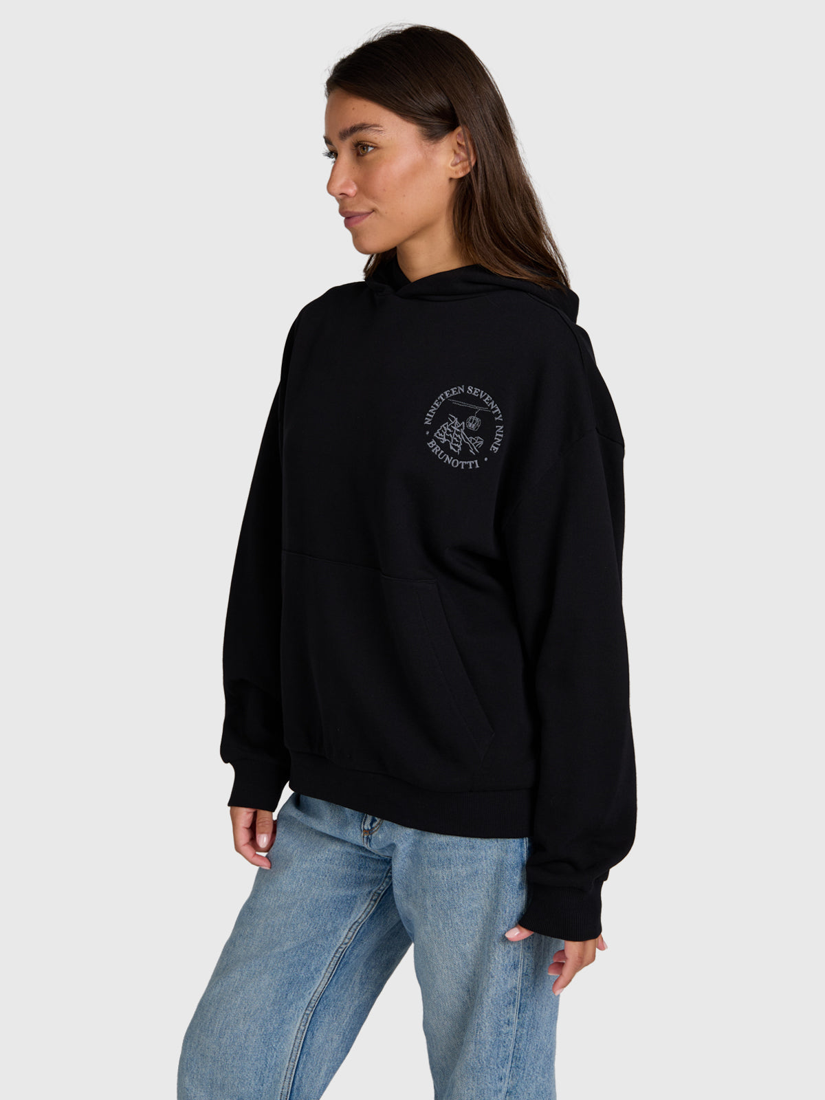 brunotti-sita-hoodie-damen-kapuzenpulli-schwarz-baumwolle image 3