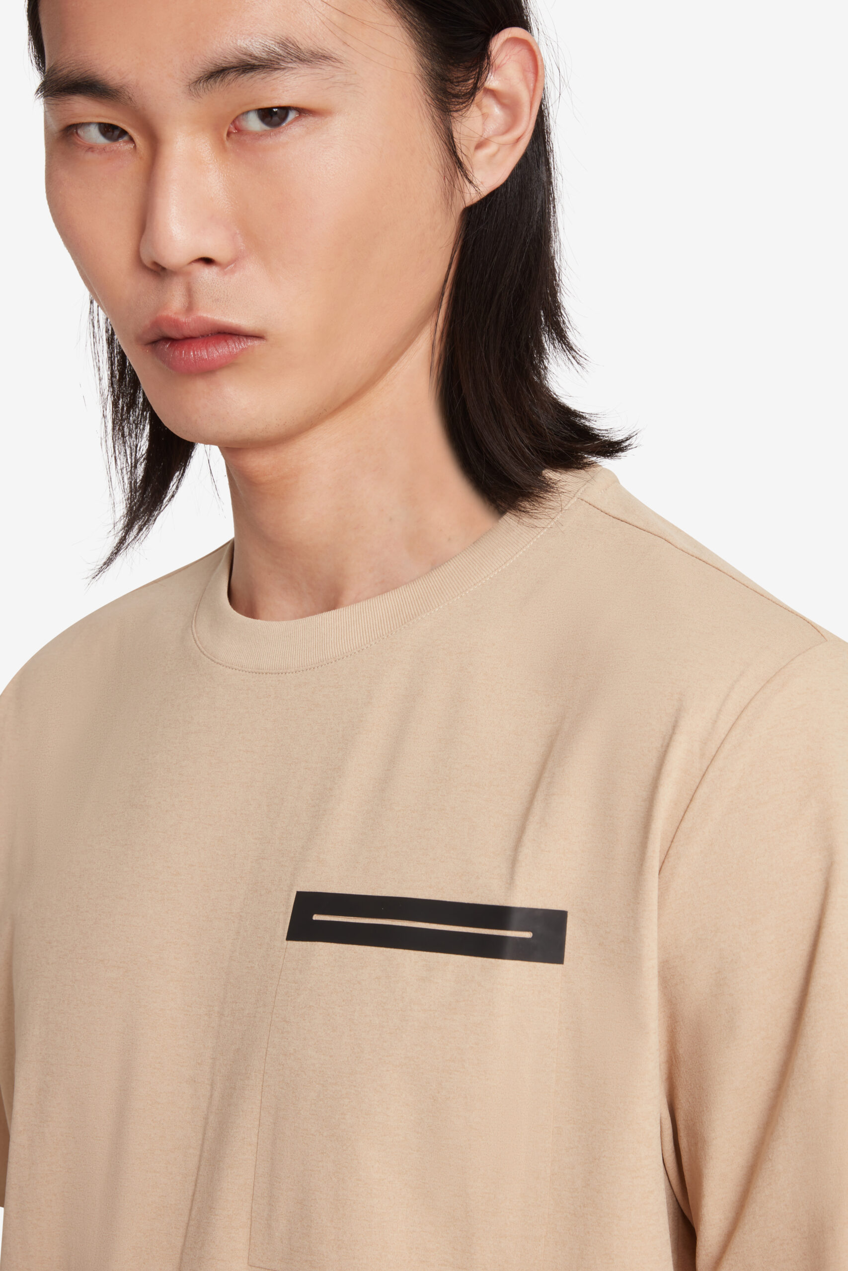 ciesse-austin-t-shirt-herren-beige-brusttasche-polyester image 3