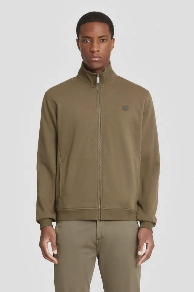 ciesse-felpe-sweatjacke-herren-gr-n-baumwolle-mit-zip image 1