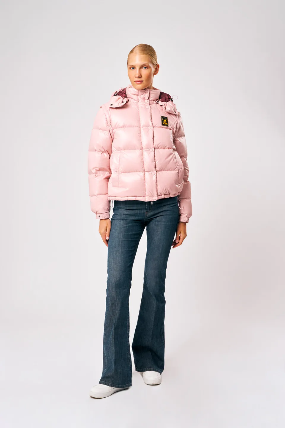 ciesse-piumini-ginny-daunenjacke-rosa-abnehmbare-rmel image 1