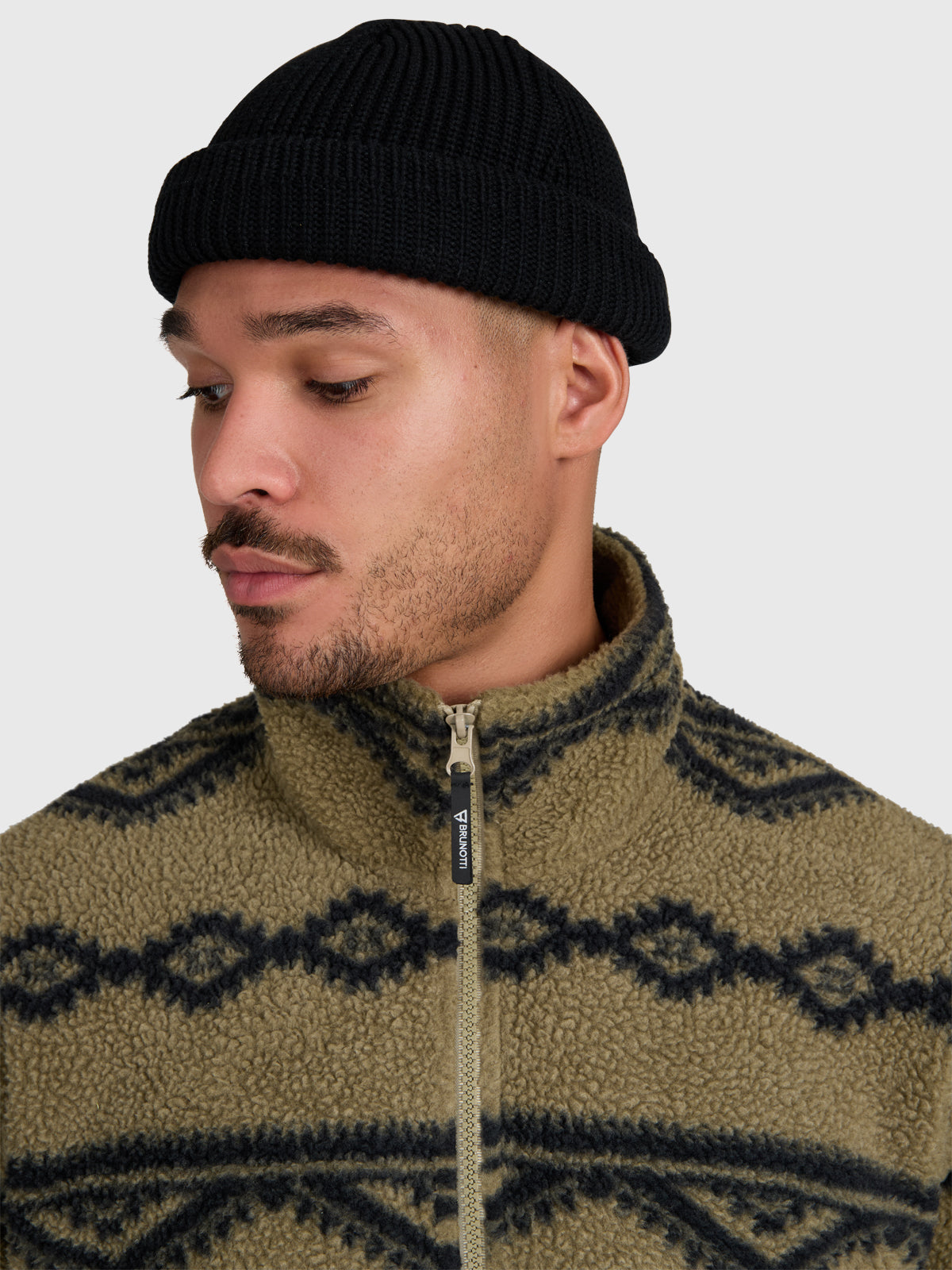 brunotti-kennet-herren-fleecejacke-dusky-green-lockerer-schnitt image 6