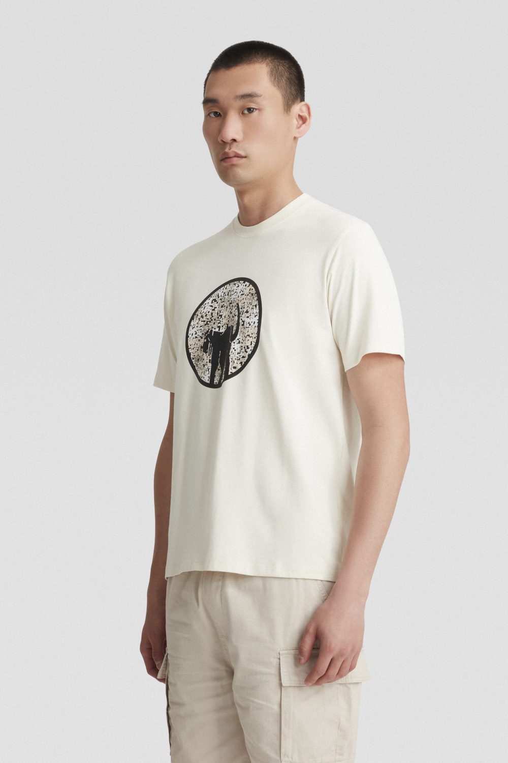 ciesse-outdoor-t-shirt-girocollo-t-shirt-beige-baumwolle-print image 2