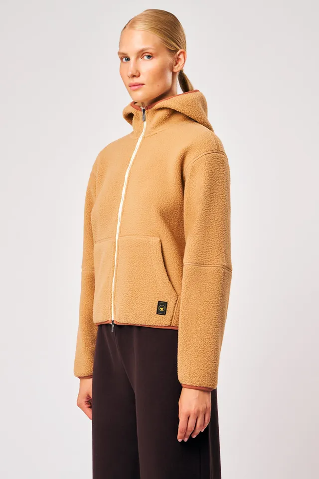 ciesse-outdoor-alix-damen-teddyjacke-beige-full-zip-fleece image 1