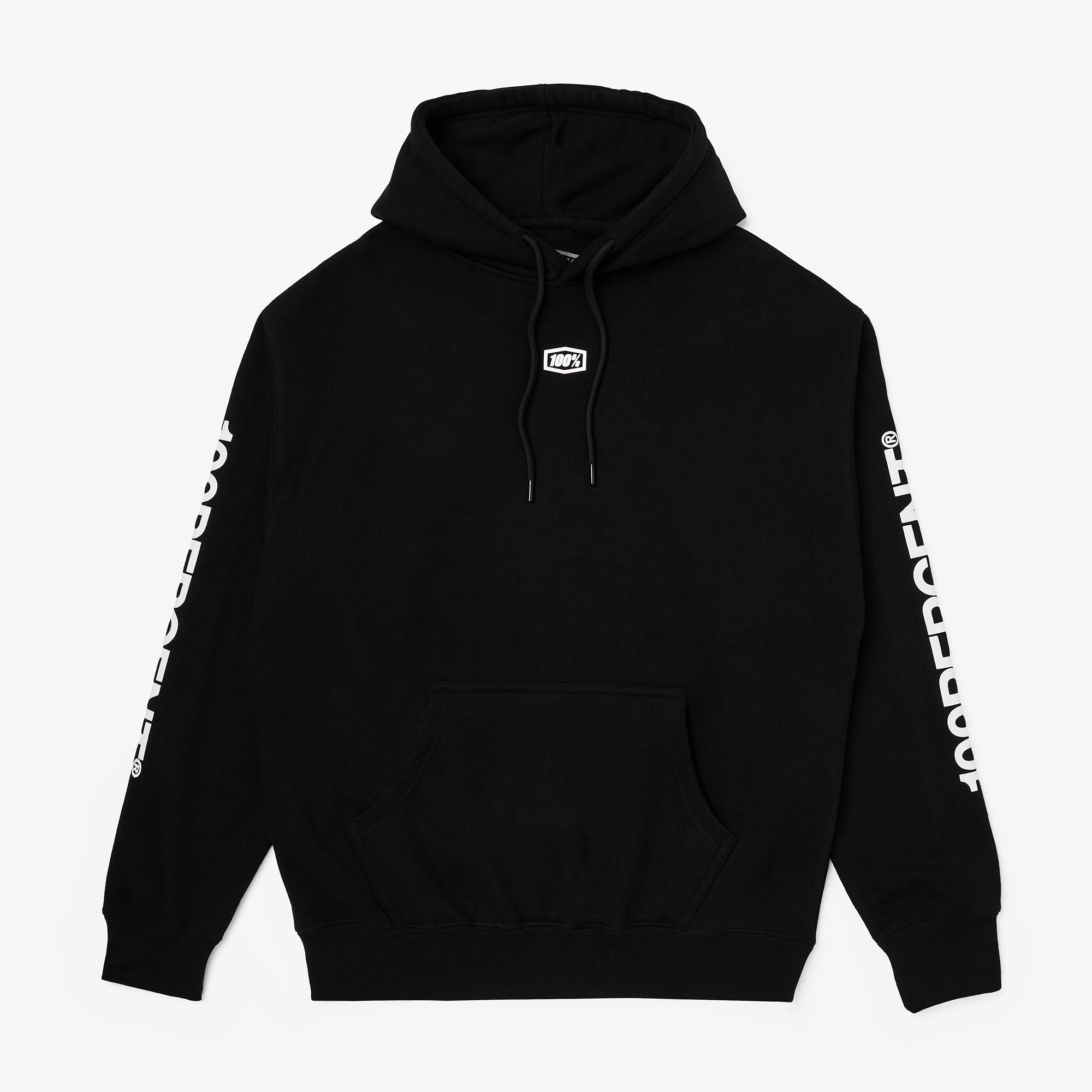 100-roots-black-fleece-pullover-hoodie-kapuzenpullover image 1