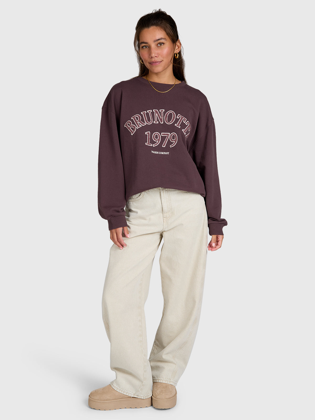 brunotti-tamea-damen-pullover-raisin-baumwolle-oversize image 5