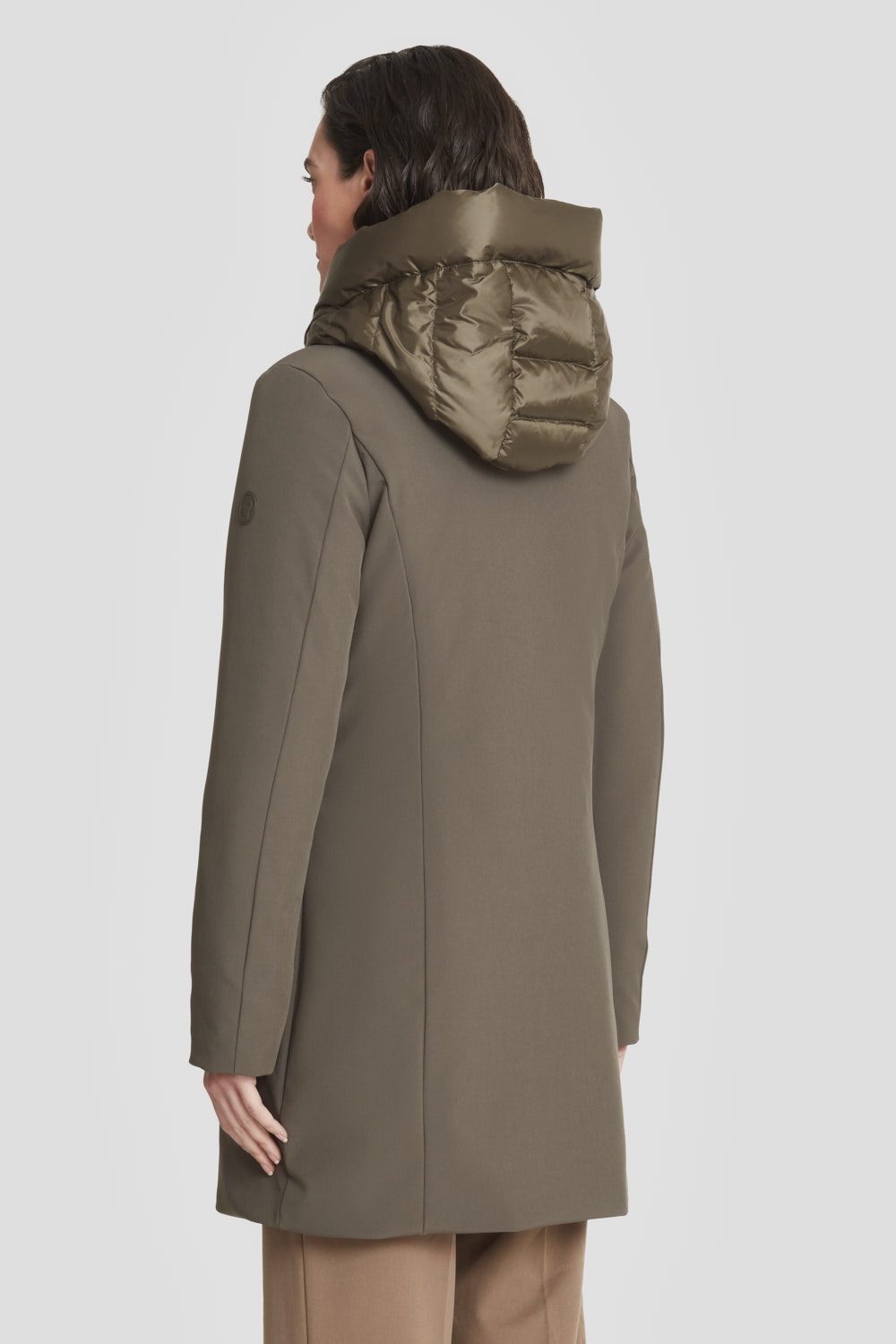 ciesse-outdoor-winterjacke-lang-gr-n-daunen-softshell image 4