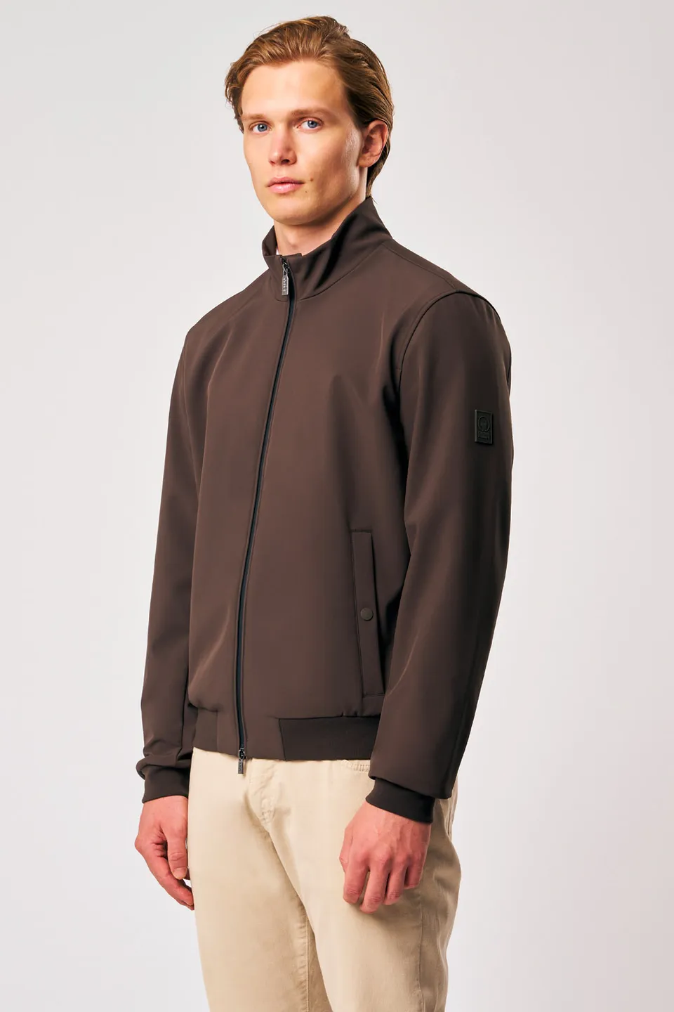 ciesse-outdoor-lupin-bikerjacke-herren-braun-softshell image 1