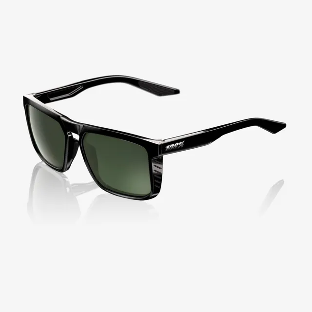 100-renshaw-sonnenbrille-polished-black-grey-green image 1