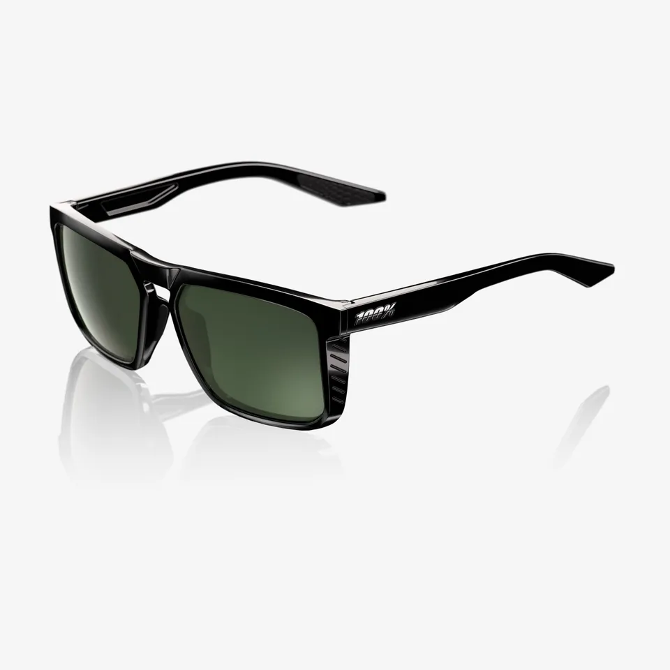 100-renshaw-sonnenbrille-polished-black-grey-green image 1
