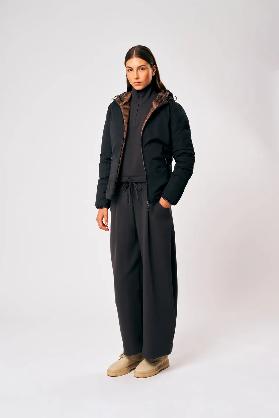 ciesse-outdoor-linda-3-0-daunenjacke-damen-schwarz-reversibel image 1