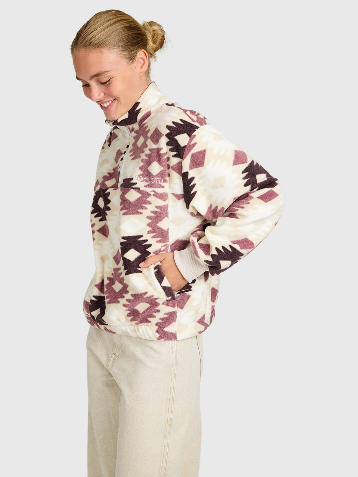 brunotti-peggy-damen-fleece-moonbeam-locker-polyester image 4