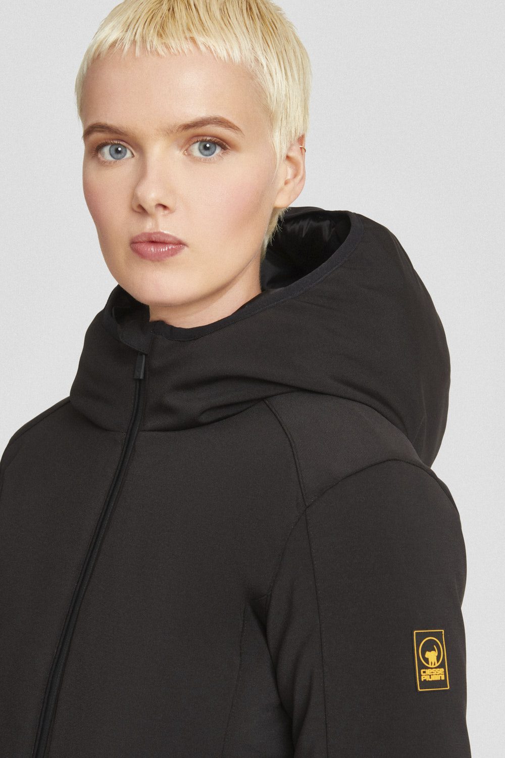 ciesse-outdoor-softshelljacke-schwarz-lang-wasserdicht-kapuze image 3