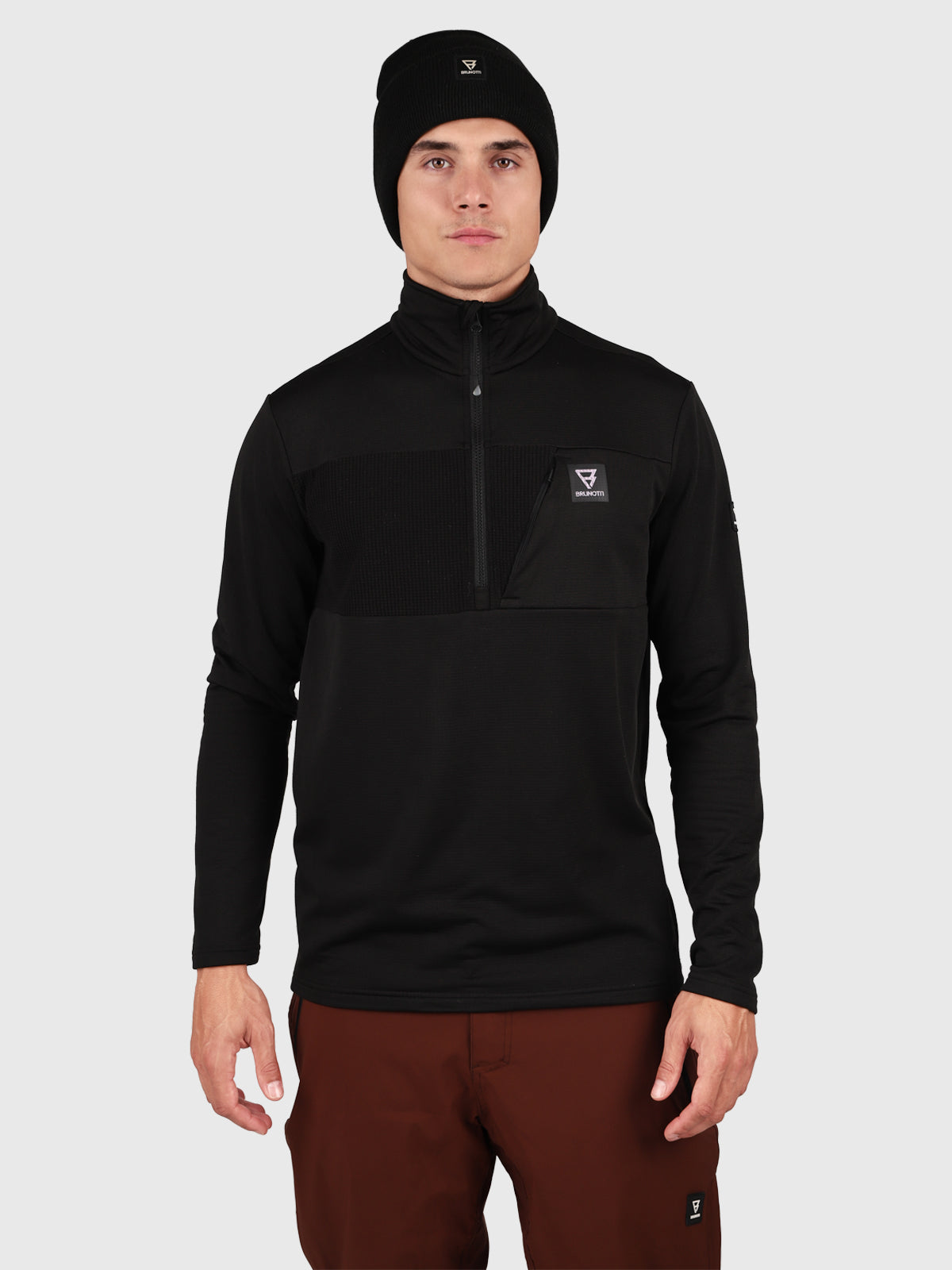 brunotti-mattia-fleece-herren-schwarz-atmungsaktiv image 1