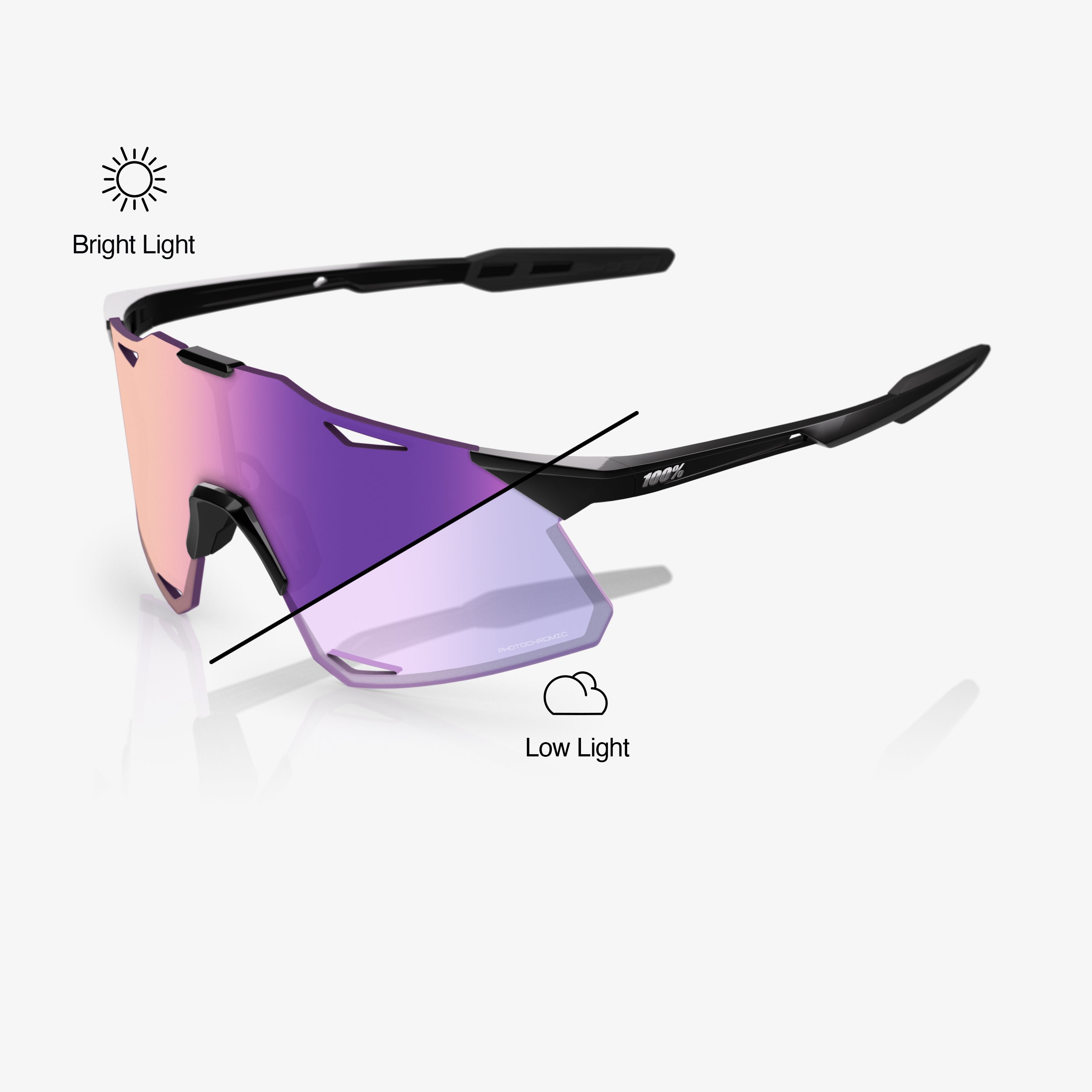 100-hypercraft-gloss-black-sonnenbrille-photochromic-purple-mirror image 1