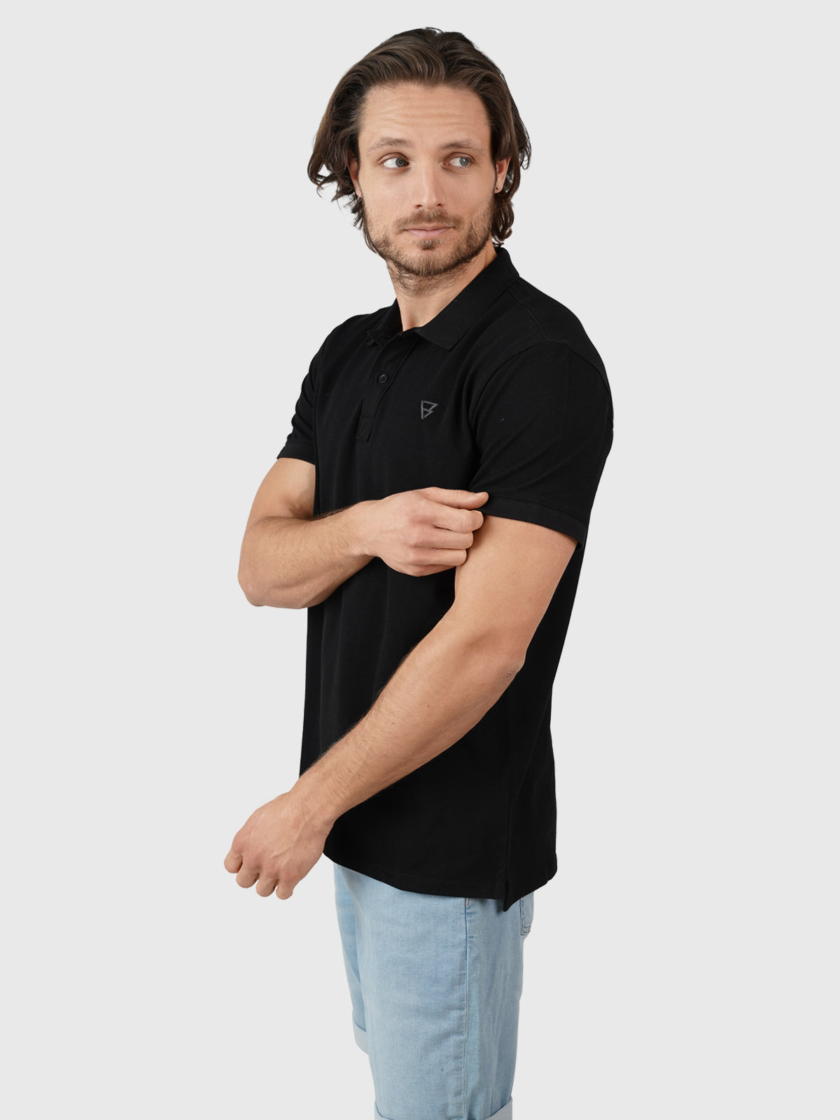 brunotti-frunot-ii-herren-polo-schwarz-baumwolle-pique image 4