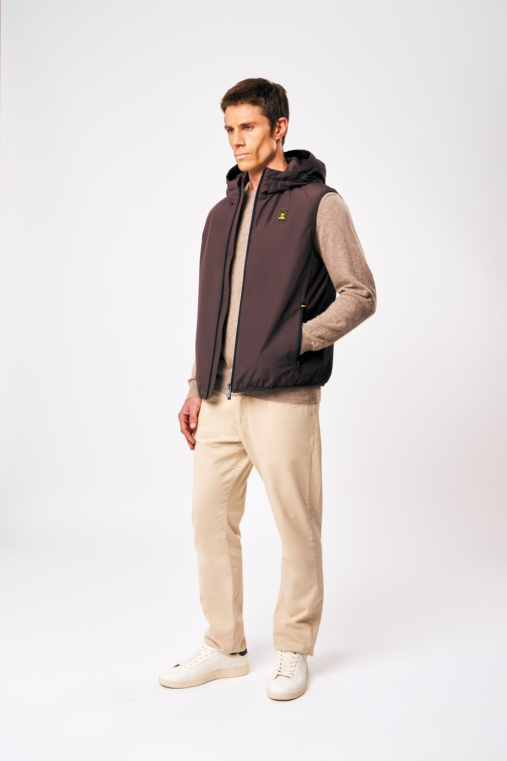ciesse-outdoor-kenzen-steppweste-herren-braun-mit-kapuze image 1