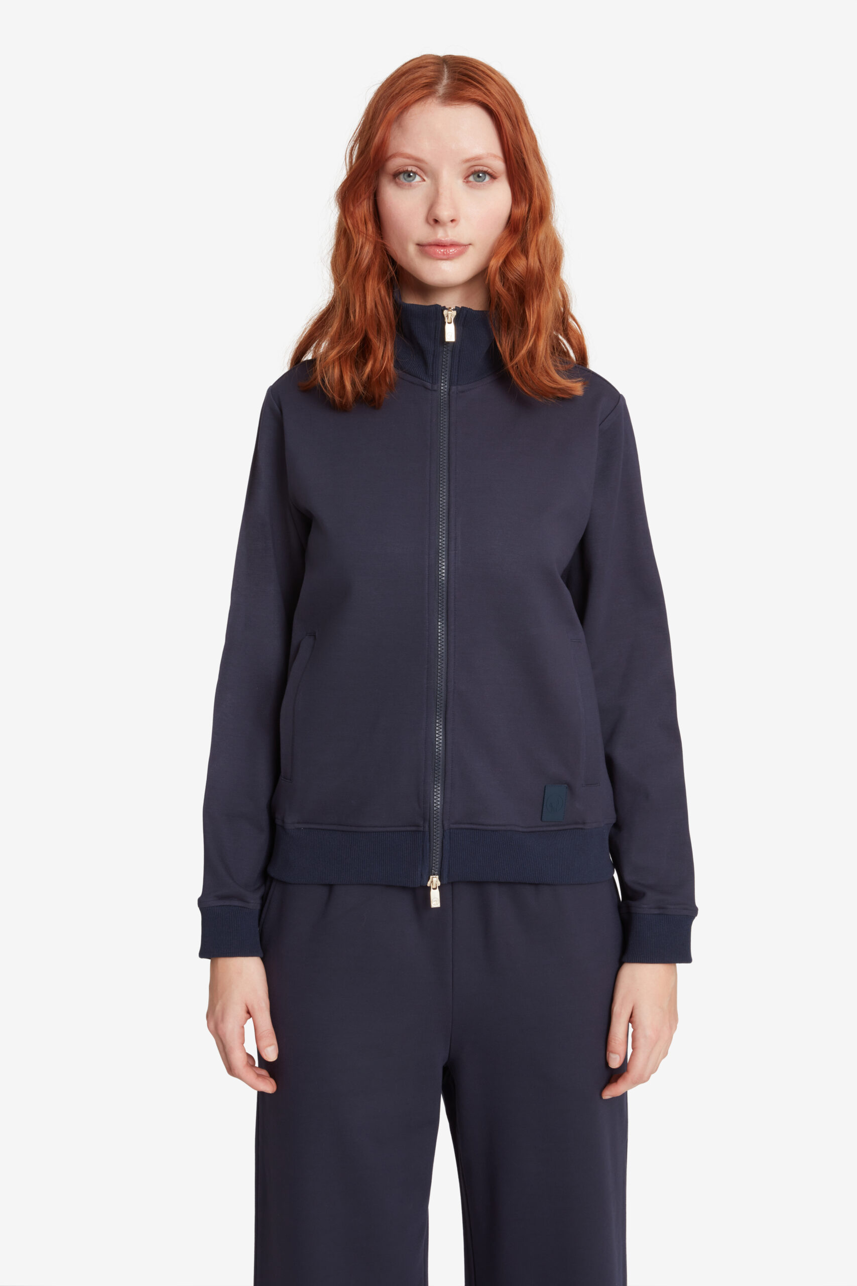 ciesse-kabru-sweatshirt-damen-dunkelblau-hoher-kragen image 2