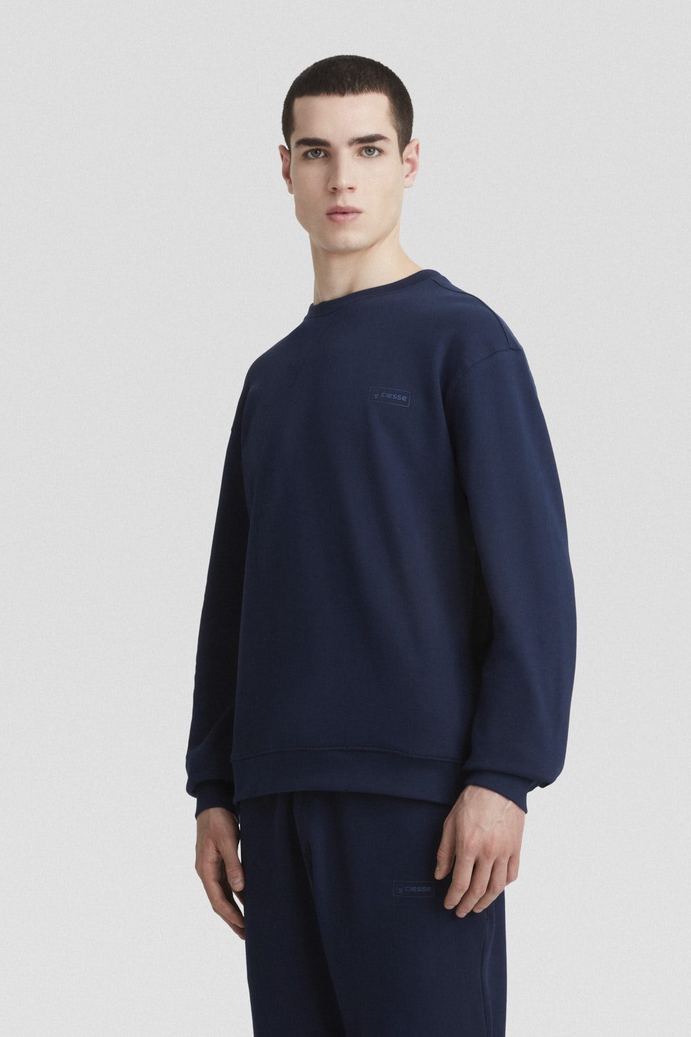 ciesse-outdoor-felpe-sweatshirt-blau-rundhals-baumwolle-2 image 2