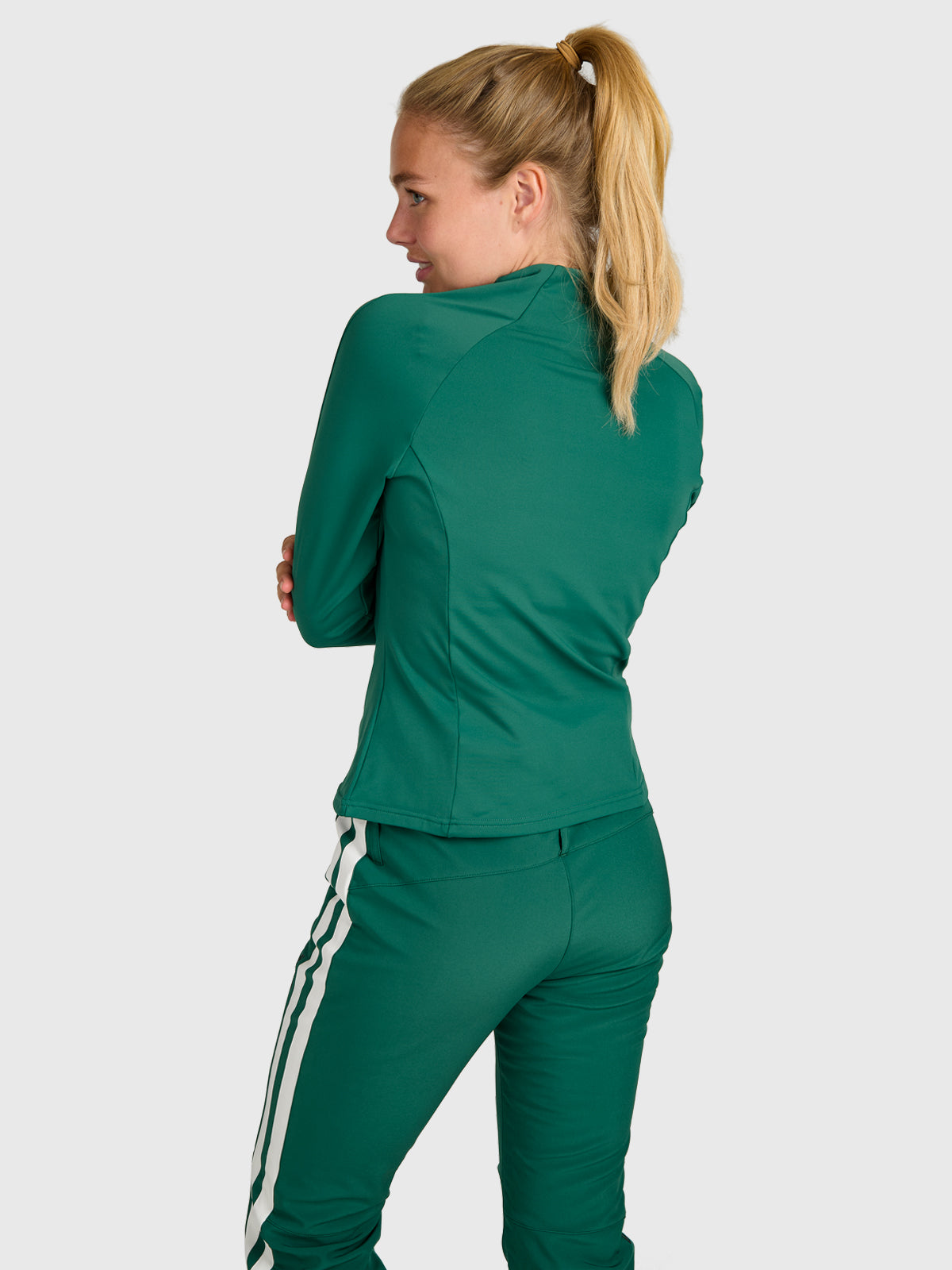 brunotti-sanna-damen-snow-fleece-hunter-green-slim-fit image 2