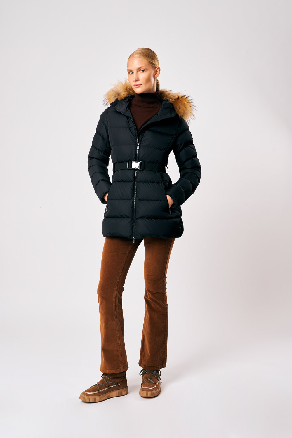 ciesse-outdoor-rosalia-winterjacke-schwarz-damen-pelz image 1