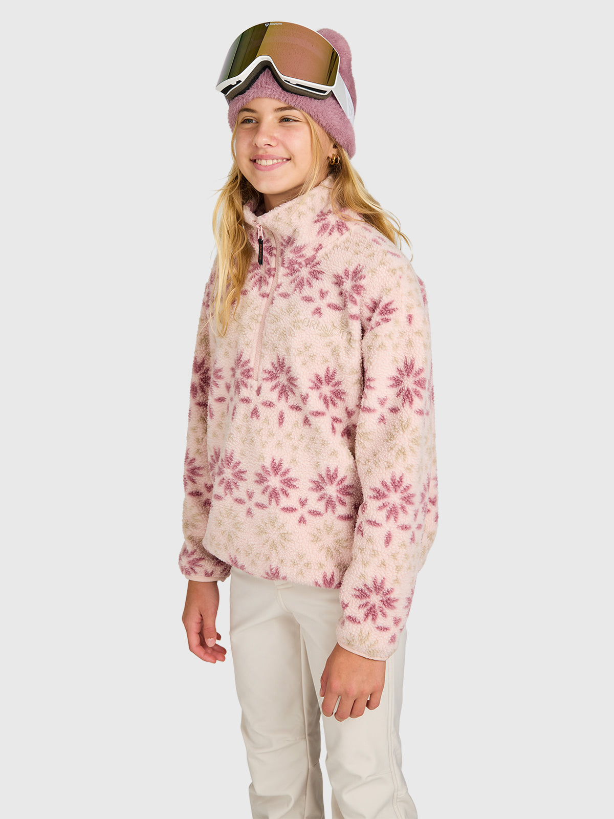 brunotti-rezany-print-girls-snow-fleece-m-dchen-sepia-rose-gr-152 image 4