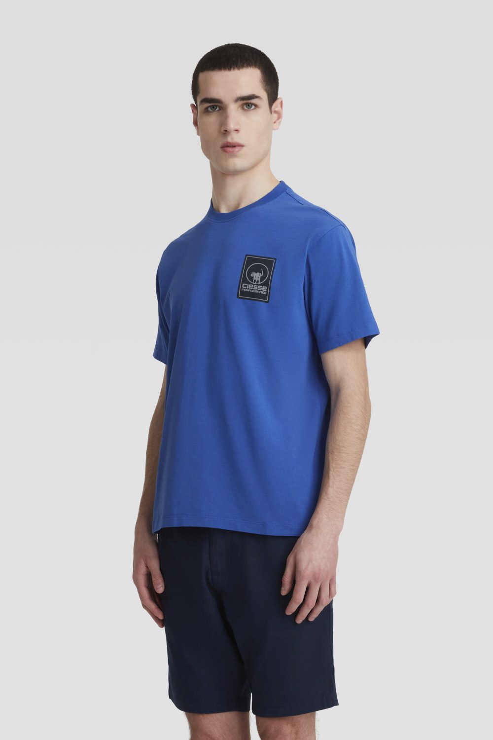 ciesse-outdoor-t-shirt-baumwolle-blau-rundhals-regular image 2