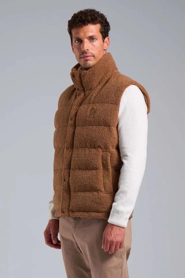 ciesse-thetis-hybrid-weste-braun-teddy-stehkragen image 1