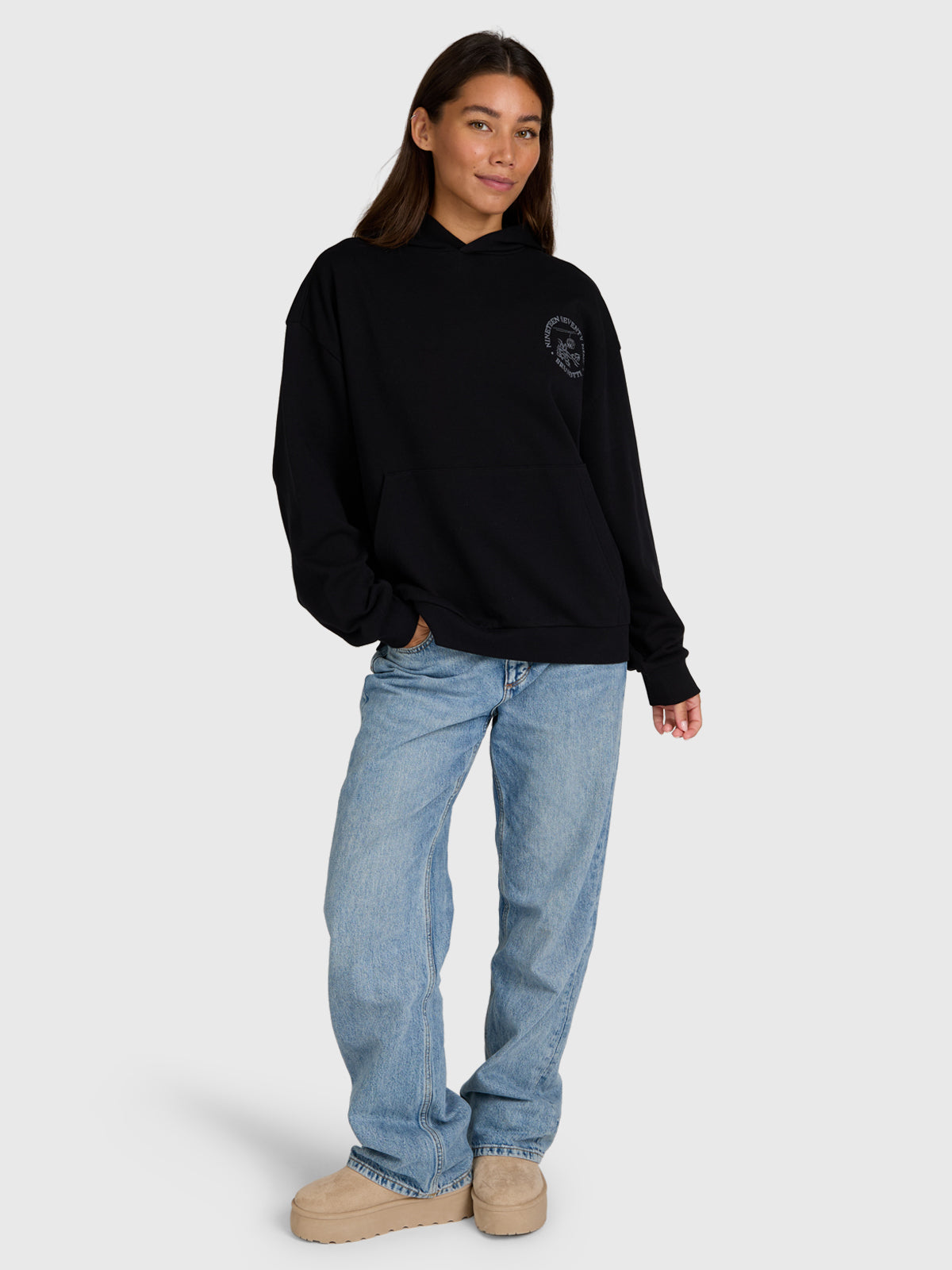 brunotti-sita-hoodie-damen-kapuzenpulli-schwarz-baumwolle image 5