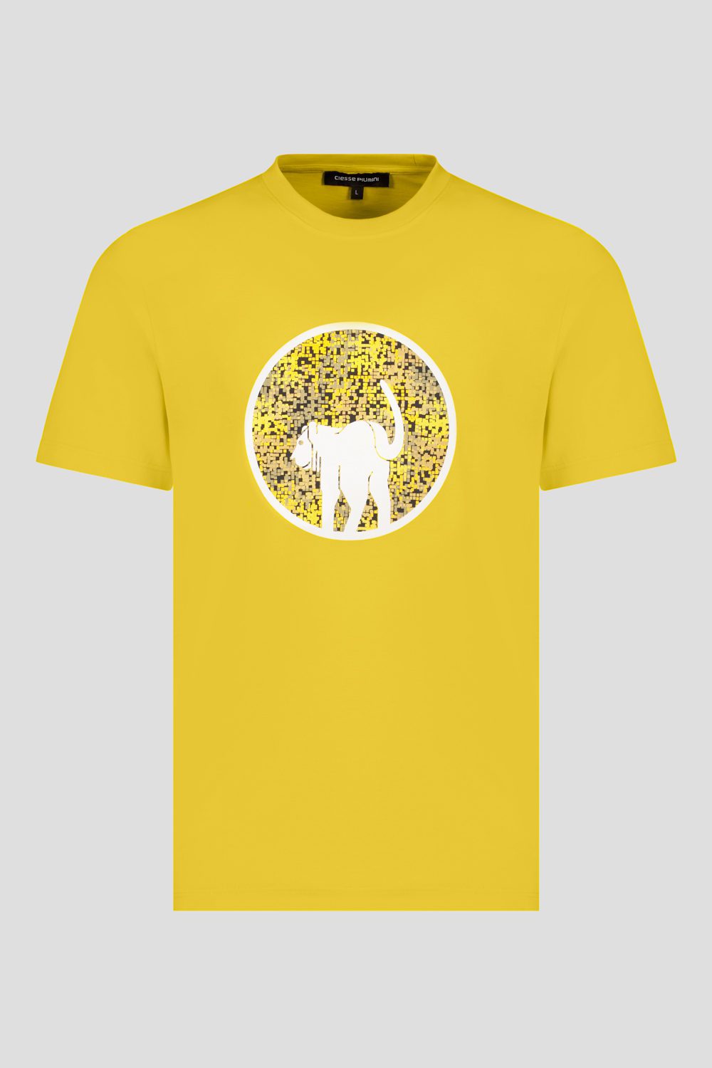 ciesse-outdoor-t-shirt-gelb-baumwolle-rundhals-mit-print image 3