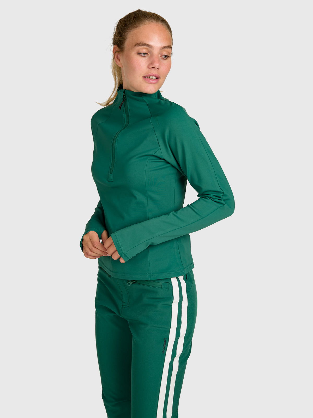 brunotti-sanna-damen-snow-fleece-hunter-green-slim-fit image 4