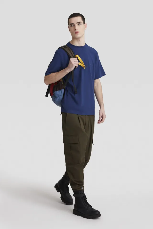 ciesse-outdoor-t-shirt-rundhals-blau-baumwolle image 1