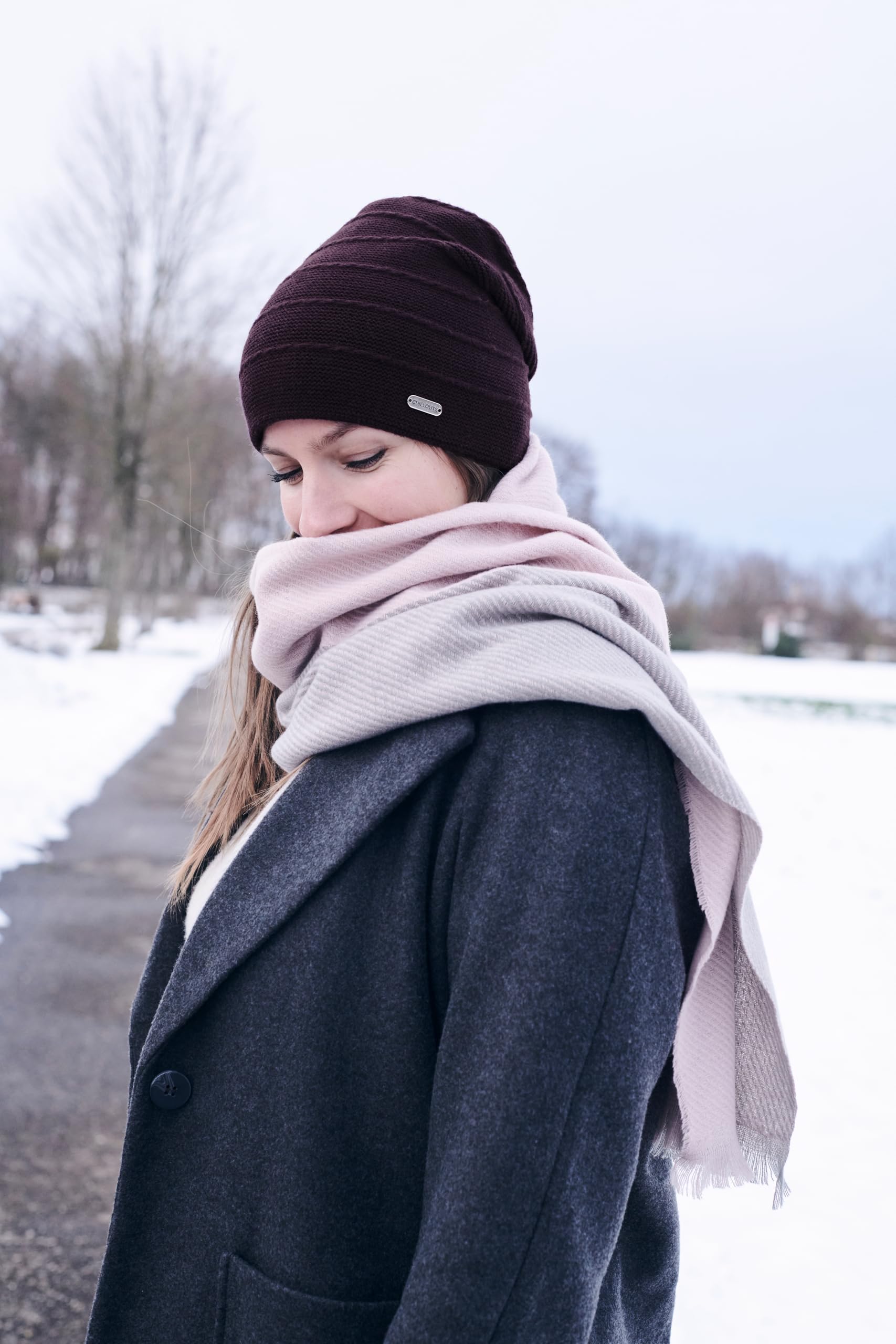 chillouts-artemis-hat-longbeanie-bordeaux-doppellagig-warm image 2