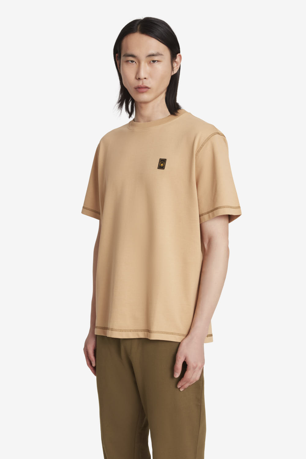 ciesse-outdoor-crincy-t-shirt-beige-oversize-baumwolle image 2