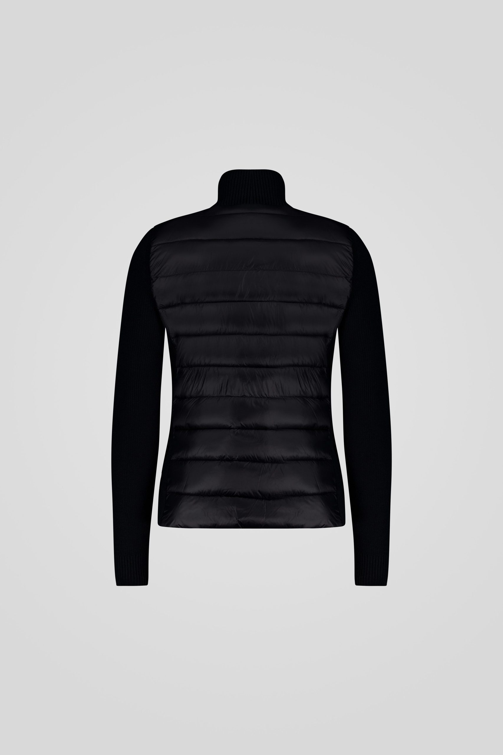 ciesse-outdoor-steppjacke-schwarz-mit-strick-rmeln-slim image 6